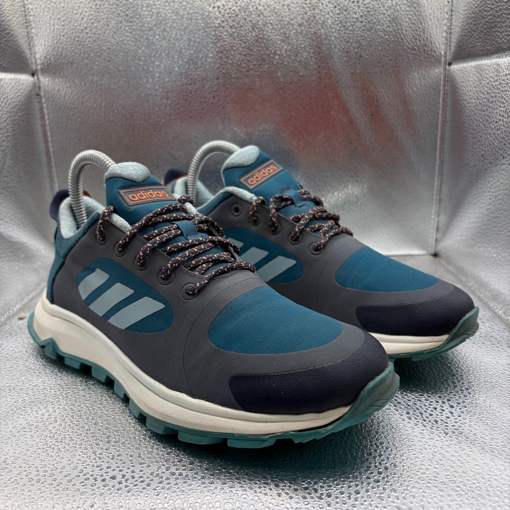 Size 6 Adidas Response Trail X Blue Gray Womens Low Top Running Sneakers EF0529